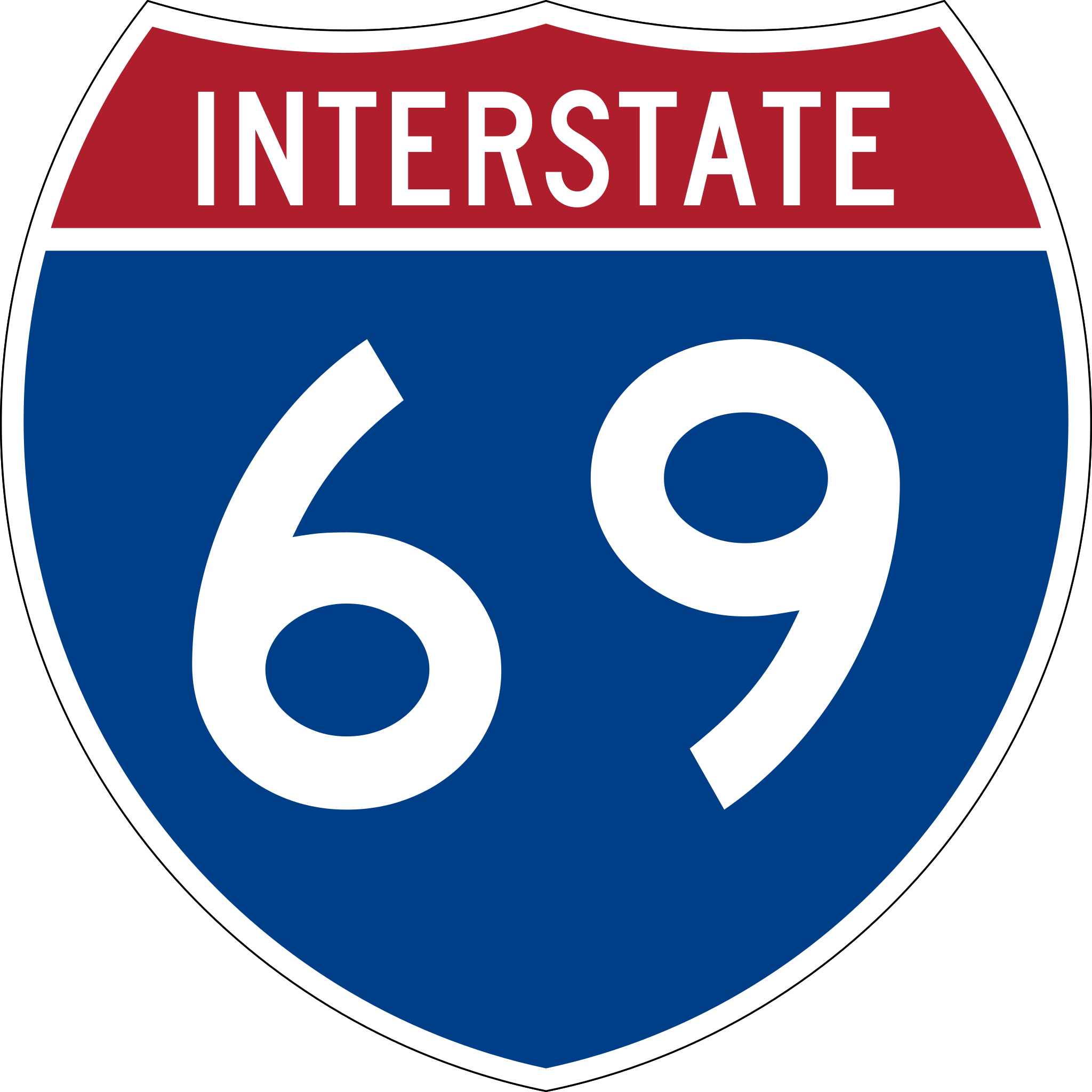 LED Neon Style Interstate 69 Sign